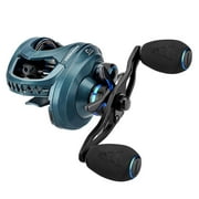 KastKing MegaJaws Baitcasting Fishing Reel, New AutoMag Dual Braking System Baitcaster Fishing Reel, Only 6.7oz, 17.64 LBs Carbon Fiber Drag, 11+1 Shielded BB, High Speed 6.5:1 Gear Ratios